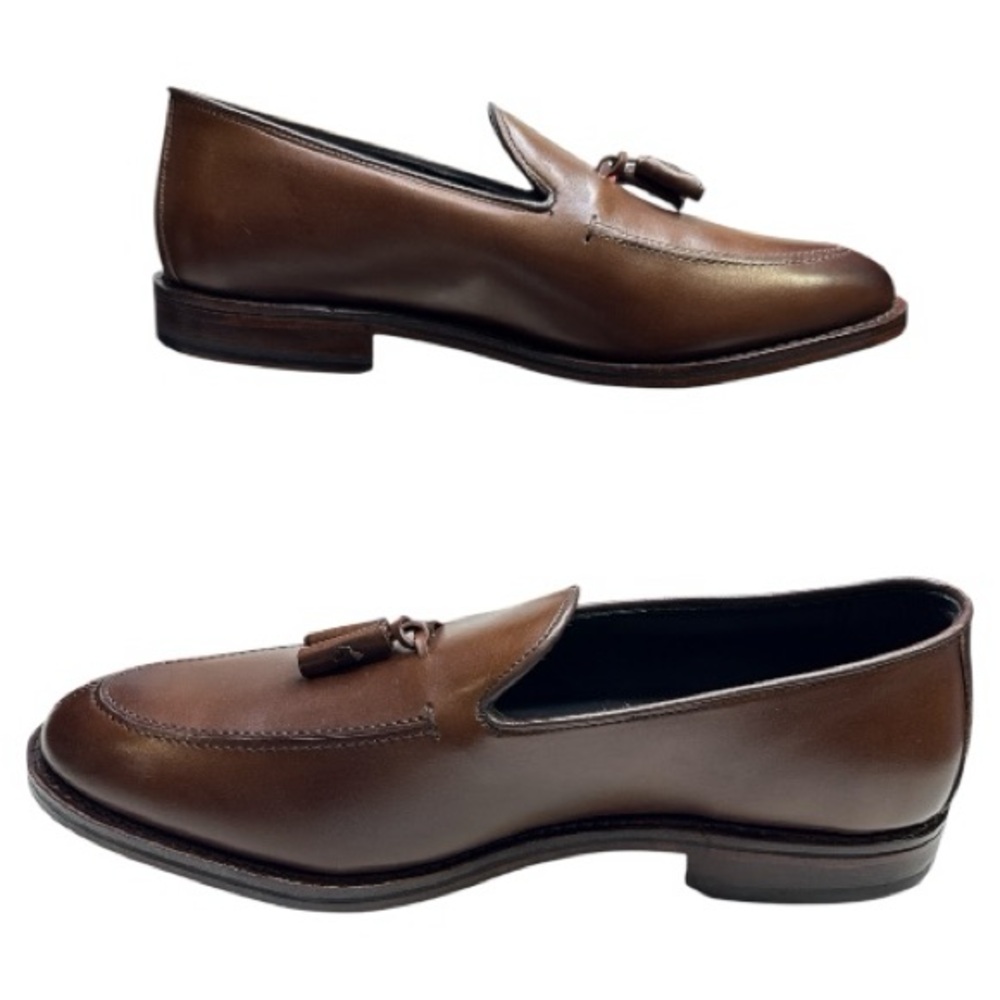 ALLEN EDMONDS NWOT MEN’S SPRING STREET TASSEL LOAFER CHILI LEATHER SZ 10.5 - Picture 5 of 11